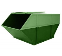 Бункер для мусора 8 м3 с крышкой (дно 3мм, стенки 2мм.)