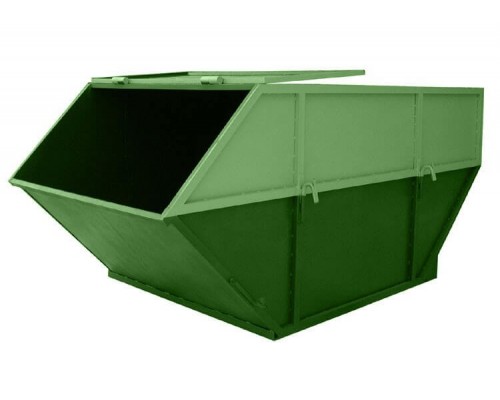 Бункер для мусора 8 м3 с крышкой (дно 3мм, стенки 2мм.)